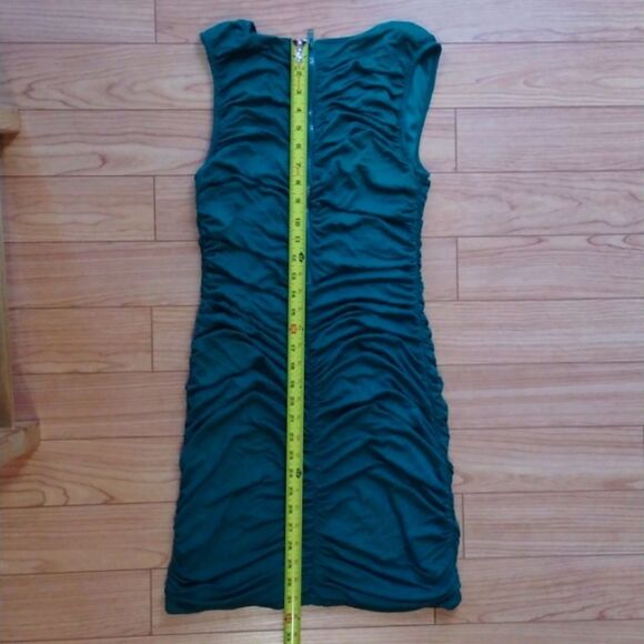 Snap Sleeveless Teal Bodycon Dress Size Medium - Picture 8 of 9